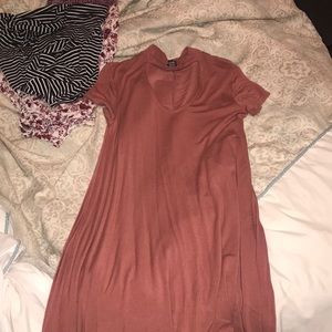 Pink T-shirt Dress